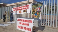 Protestan frente al Congreso de Sinaloa; piden alto a la violencia
