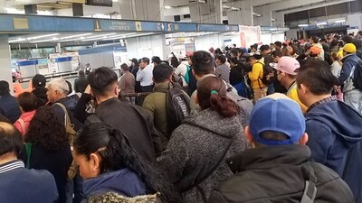 Se reporta saturación en la estación Rosario