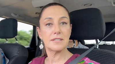 Sheinbaum grabó un video durante un viaje en Campeche