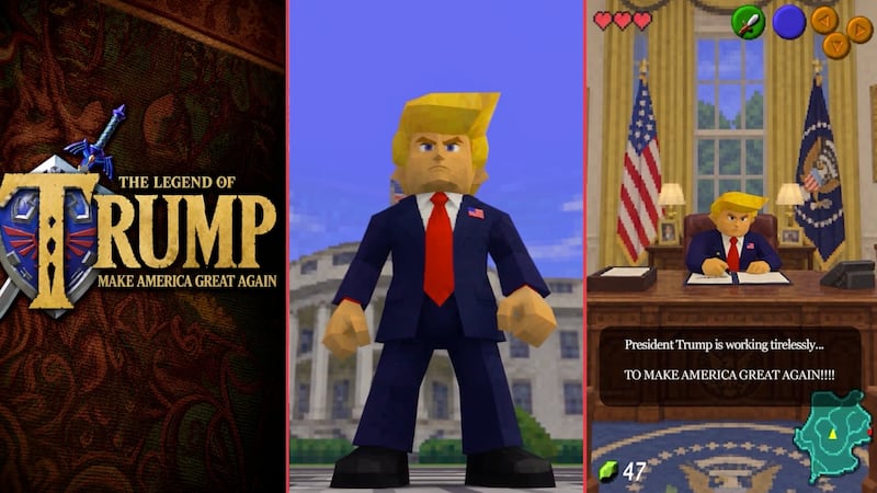 VIDEO: ¡La Leyenda de Trump! Casa Blanca convierte al presidente en personaje de Zelda