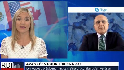 La plática con el programa de Canadá se dio en torno a la renegociación del acuerdo comercial entre México, Canadá y EU