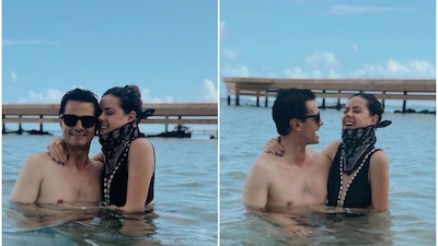 El expresidente Enrique Peña Nieto junto a su hija menor, Nicole Peña Pretelini