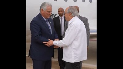El mandatario de Cuba, Díaz Canel, fue el primer líder internacional en llegar a la toma de posesión de Sheinbaum
