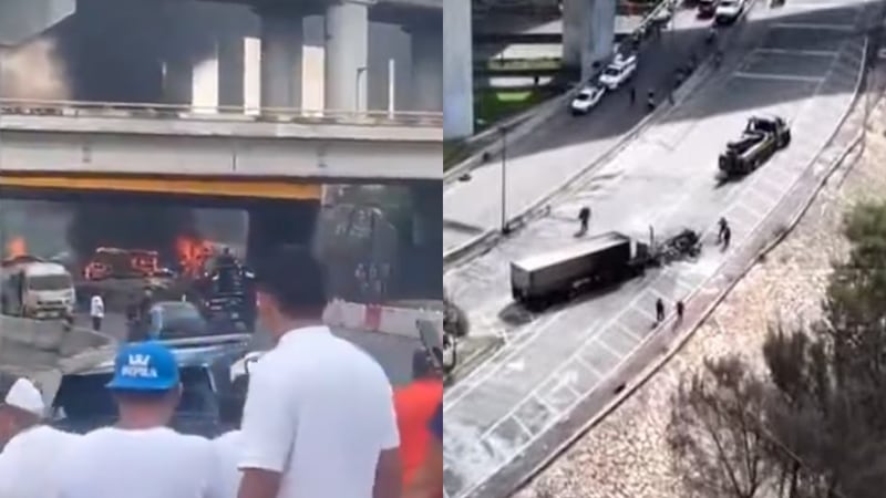Explosión en Puente de la Concordia: resultan afectados 70 pasajeros y 2 conductores del Trolebús Elevado
