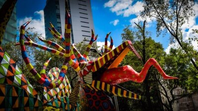 Los alebrijes quedarán instalados hasta el domingo 3 de noviembre en una exposición pública