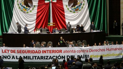 El pleno de la Cámara de Diputados avaló la Ley de Seguridad Interior