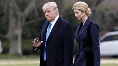 Donald e Ivanka Trump en la Casa Blanca, el pasado 1 de febrero de 2017