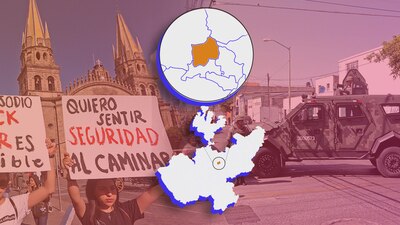 La inseguridad es uno de los principales problemas que aqueja a la capital de Jalisco