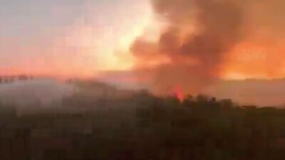 Las llamas y el humo en la zona son visibles desde la CDMX