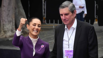 El esposo de Sheinbaum la ha acompañado a eventos importantes en su campaña