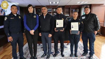 El titular de la SSC, Omar Garcóa Harfuch, destacó la labor de los policías