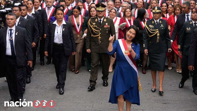Keiko Fujimori, presidenta de Perú, no vivirá en el Palacio de Gobierno; permanecerá en su casa