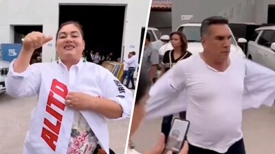El líder del PRI acudió a un evento proselitista en Coahuila, pero no imaginó que se quedaría sin camisa