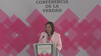 La aspirante presidencial dio inicio a sus 'Conferencias de la Verdad'