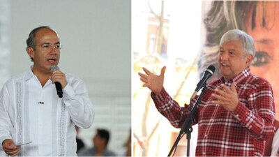 Felipe Calderón y AMLO tienen una disputa política que resurgió con fuerza en los últimos días