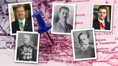 Fox, Lázaro Cárdenas, Peña Nieto, Porfirio Díaz y Carranza