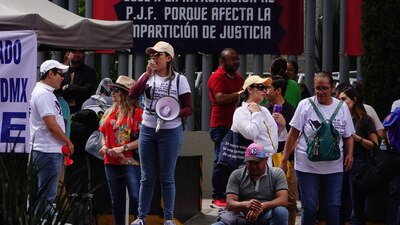 Trabajadores del Poder Judicial se han manifestado en contra del plan