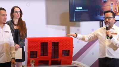 Los morensitas mostraron una maqueta del hogar de Gálvez Ruiz