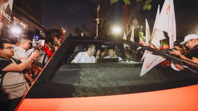 El candidato presidencial de MC llegó a Monterrey