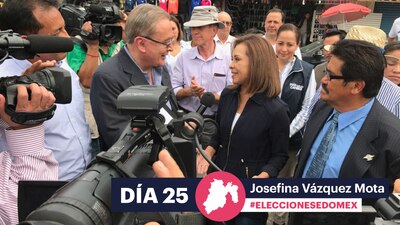 Josefina Vázquez Mota exigió que su contrincante de Morena rinda cuentas