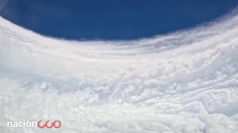 VIDEO: Así luce por dentro el Huracán ‘Polo’, un cazahuracanes entró al ojo del ciclón