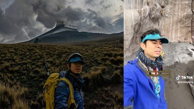 El joven justificó su visita diciendo que le llevó una ofrenda al volcán, para perdón por el maltrato a la naturaleza