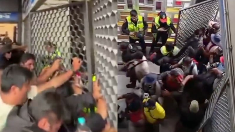 Maestros de la CNTE dan ‘portazo’ en la estación General Anaya del Metro