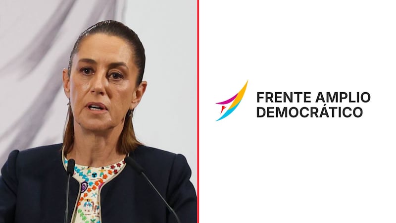 Sheinbaum cuestiona desplegado del Frente Democrático Nacional contra la Reforma Electoral