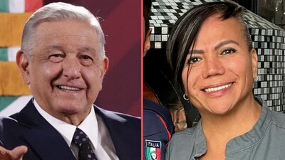 El mandatario envió un abrazo a la diputrans Salma Luévano