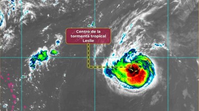El centro de esta tormenta se encuentra a 2 mil 150 kilómetros al oeste-noroeste de las Islas de Cabo Verde