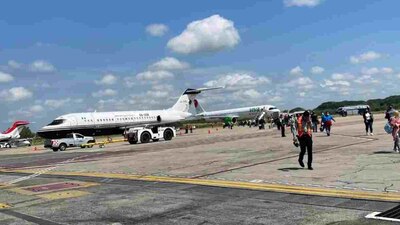 Las actividades dentro del aeropuerto se suspendieron momentáneamente