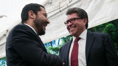 Martí Batres y Ricardo Monreal, dos de los aspirantes a la candidatura de Morena para la CDMX