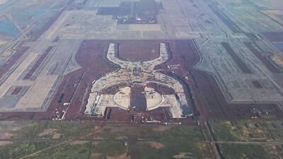 El terreno de Texcoco donde se estaba construyendo el aeropuerto