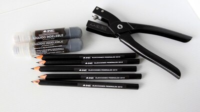 Los materiales están hechos especialmente para las elecciones