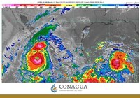 ‘Priscilla’ se intensifica a Huracán Categoría 2