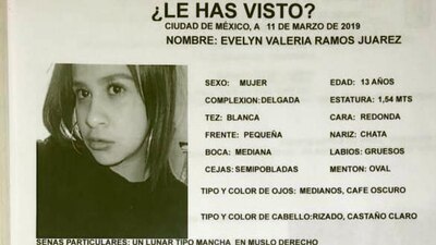 Fue vista por última vez en San Juan de Aragón, en la alcaldía de Gustavo A. Madero