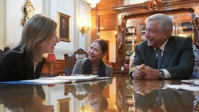 El Presidente se reunió, en Palacio Nacional, con el equipo del presidente de EU, Joe Biden