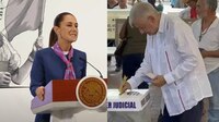 Así reaccionó Sheinbaum a la reaparición pública de AMLO en la #ElecciónJudicial
