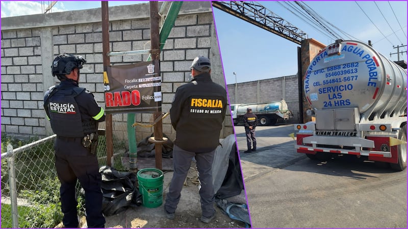 Autoridades del Edomex desmantelan red criminal de robo de agua; caen líderes