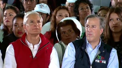 Alfredo del Mazo y José Antonio Meade en Tecámac, Estado de México
