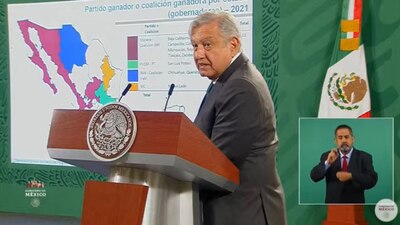 El presidente informó cómo quedaría el país en caso de confirmarse los resultados electorales