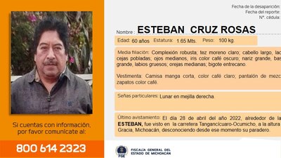 La desaparición ocurrió el 28 de abril y la comunidad no ha dejado de buscarlo