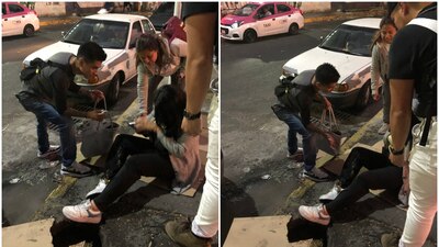 La joven resultó herida luego de caer en una coladera sin tapa en Río Churubusco.