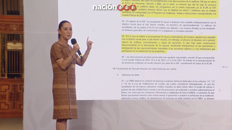 El Fobaproa se va a terminar de pagar hasta 2050, revela Sheinbaum
