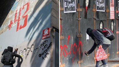 Un grupo de encapuchados se enfrentó con policías de la CDMX