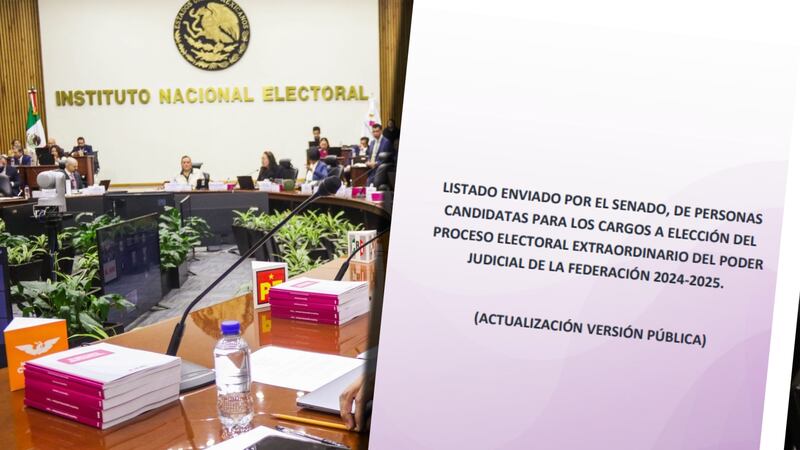 INE publica lista de candidatos a elección judicial