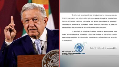 AMLO mandó una carta a Estados Unidos para acusar una injerencia del embajador