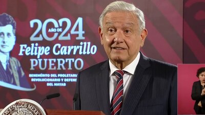 El mandatario mexicano aseguró que ni él es cacique, ni Claudia Sheinbaum "es pelele"