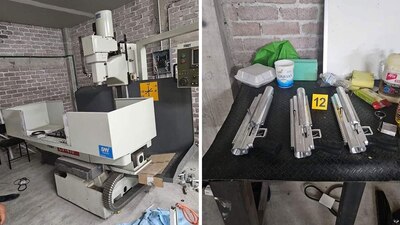 También se localizaron más de 2 mil cartuchos útiles de diferentes calibres