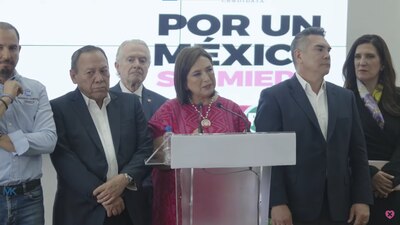 Xóchitl Gálvez habló con los consejeros del INE por la falta de equidad que representa